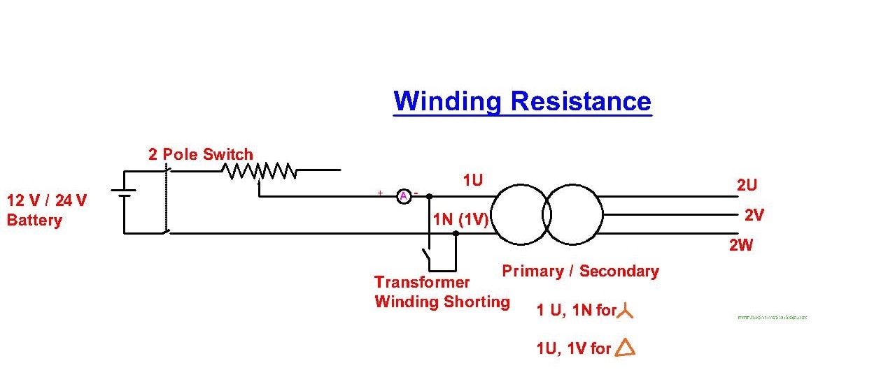 Power Transformer Winding Resistance(Oil type) - Basic Electrical Design